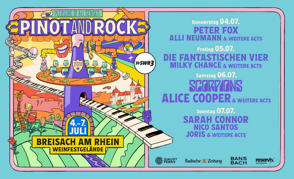 Pinot and Rock 04. 07. Juli 2024 Breisach am Rhein